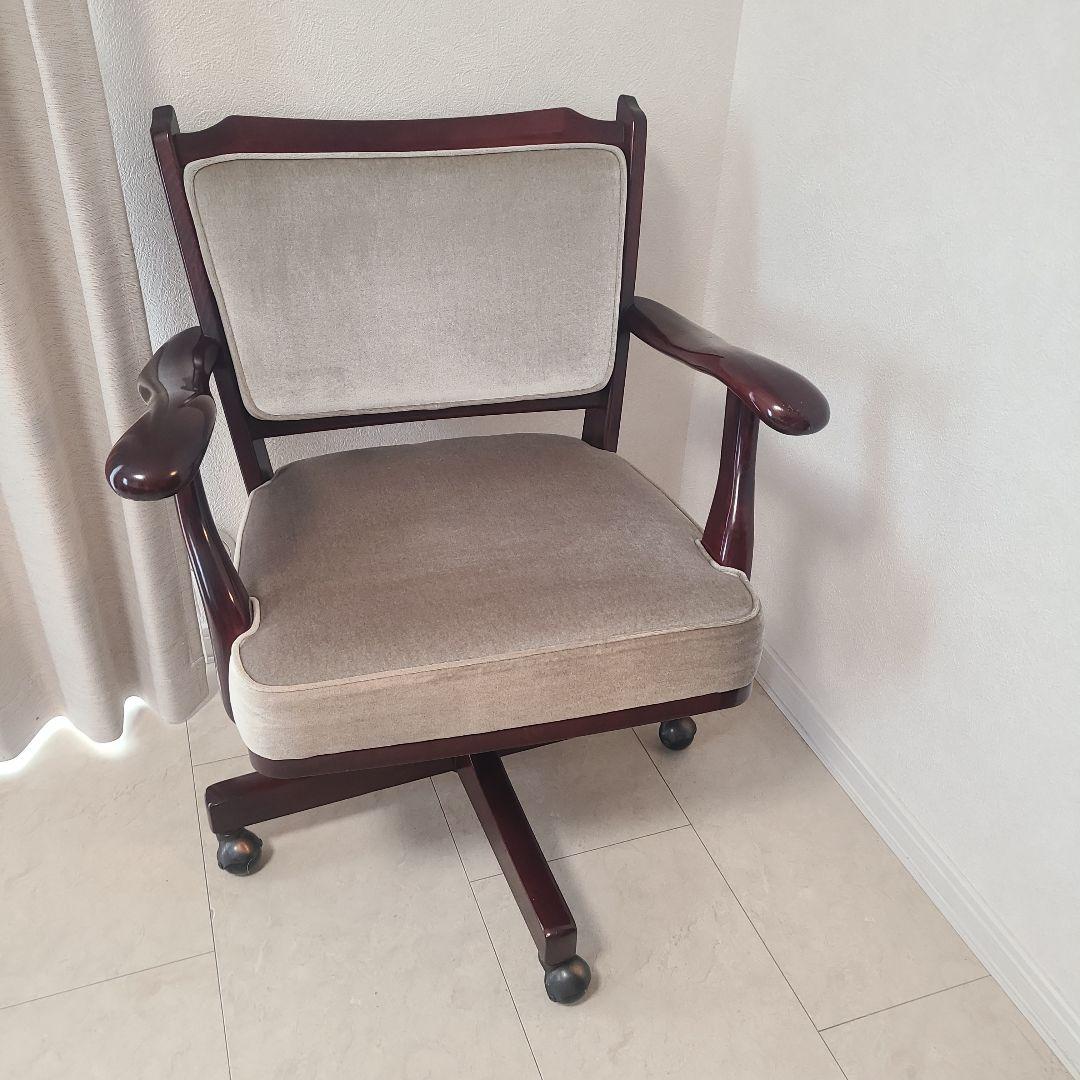 カリモク　コロニアル　デスクチェア　ヴィンテージ