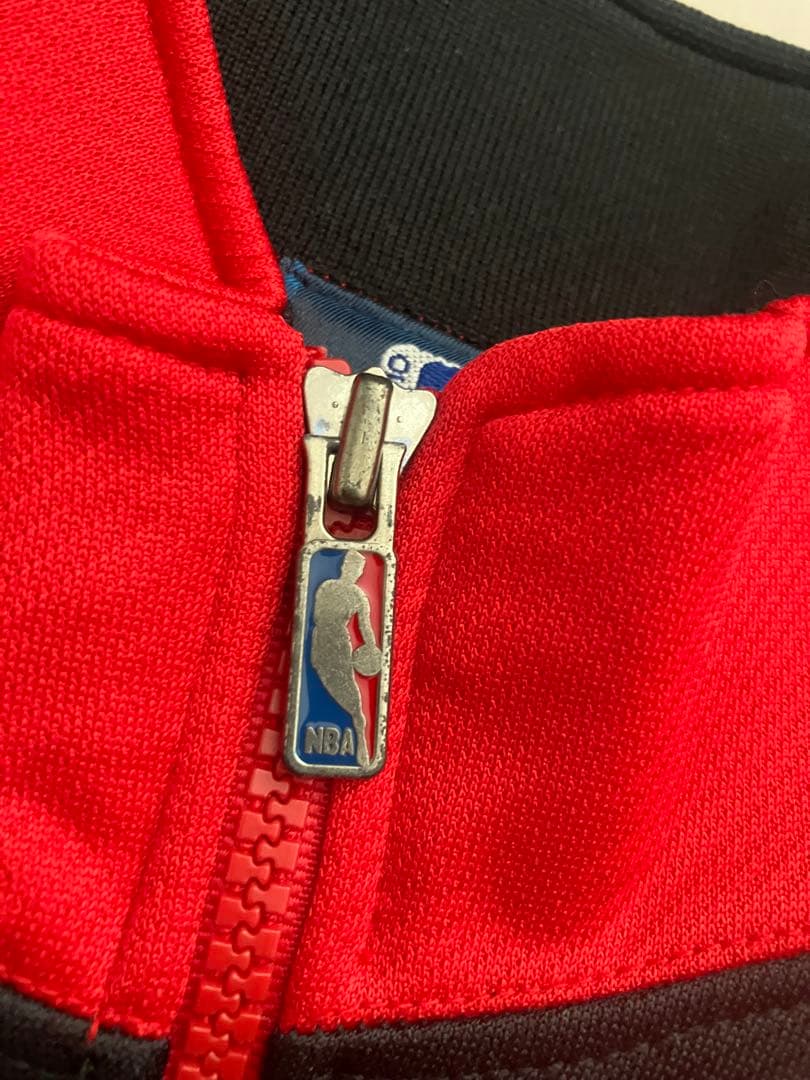 【90s】 NBA オフィシャル トラックジャケット ジャージ 黒赤　L y2k