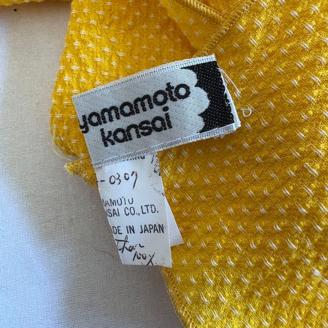 山本寛斎　Kansai Yamamoto アーカイブ　ストール　スカーフ 顔タグ