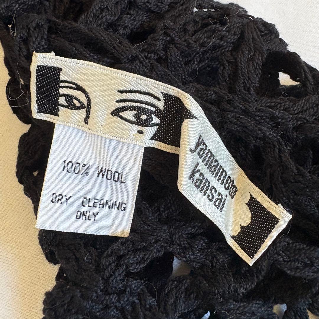 山本寛斎　Kansai Yamamoto アーカイブ　ストール　スカーフ 顔タグ