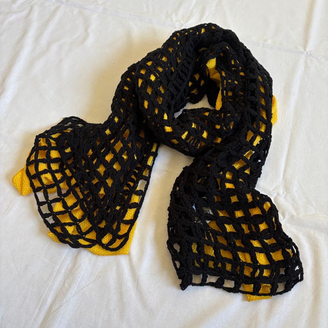 山本寛斎　Kansai Yamamoto アーカイブ　ストール　スカーフ 顔タグ