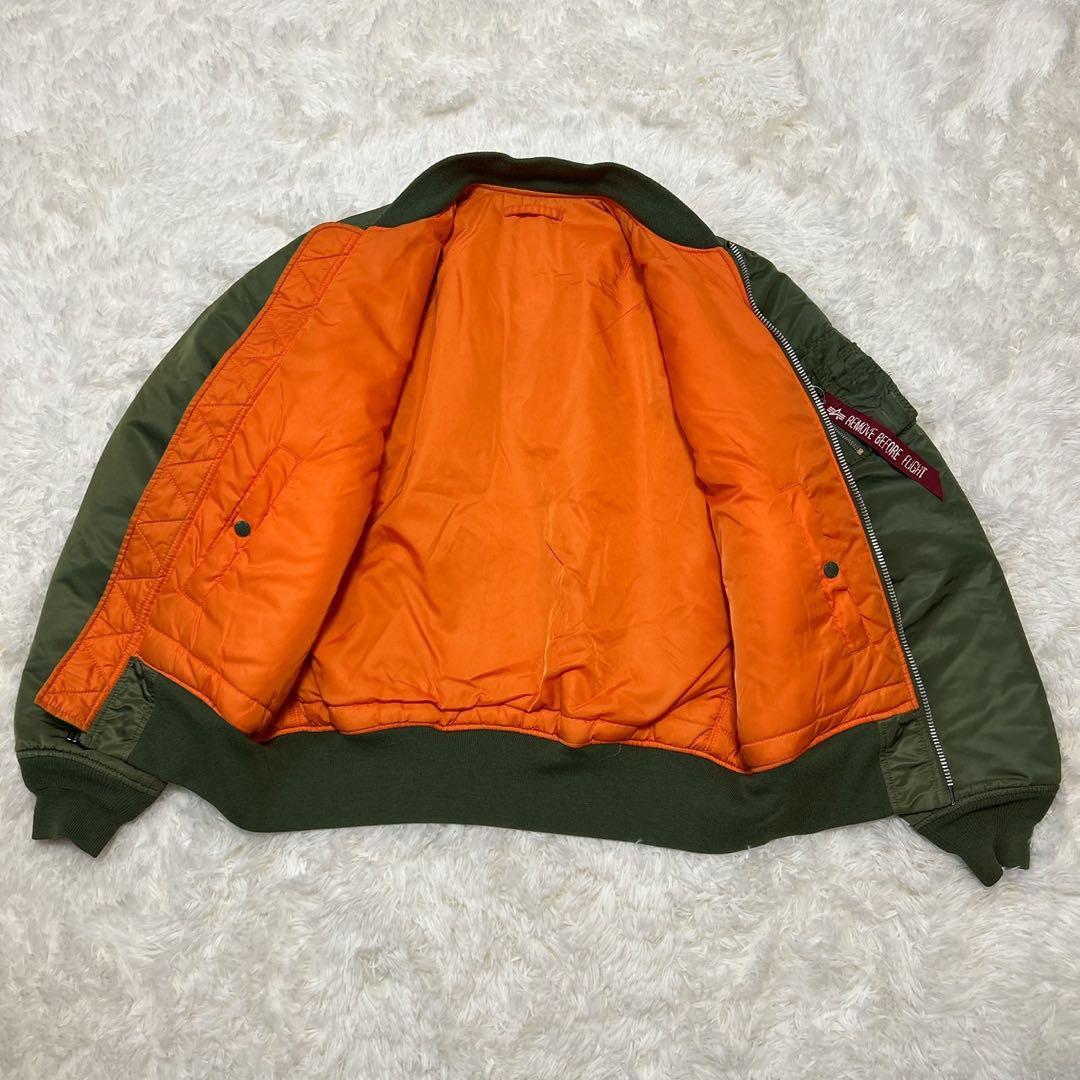 ✨美品✨ アルファインダストリーズ MA-1 フライトジャケット オリーブ