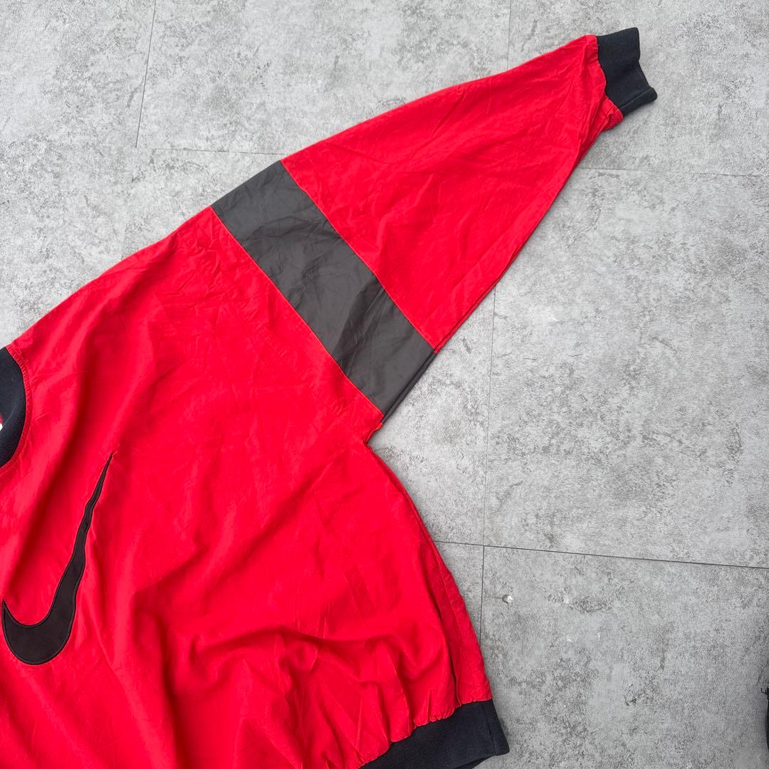 NIKE 90s プルオーバー ナイロン ビックロゴ XLレッド