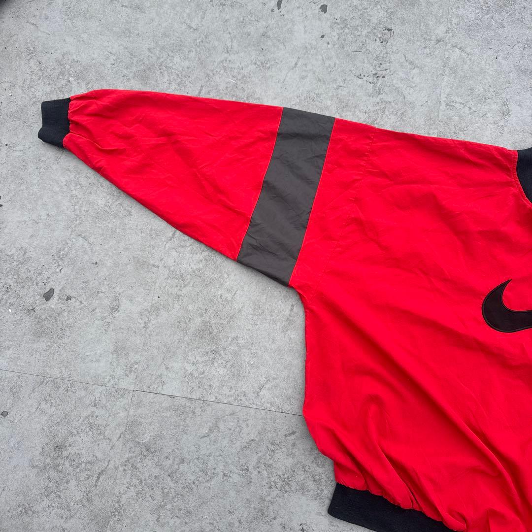 NIKE 90s プルオーバー ナイロン ビックロゴ XLレッド