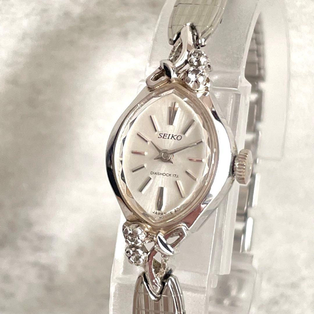 稼動品　SEIKO セイコーダイヤショック　17石　ヴィンテージ　ドレス　腕時計