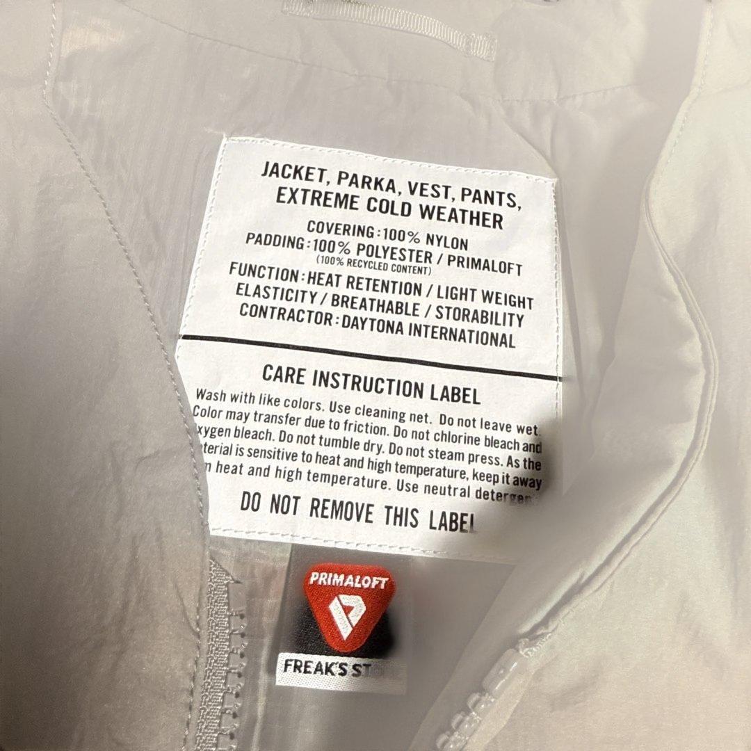 【新品】 FREAK'S STOREプリマロフト ノーカラージャケット(L)