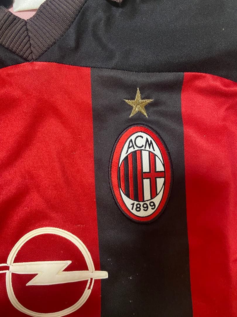 ACミランユニフォーム OPELスポンサー時代 adidas 製 黒赤ストライプ