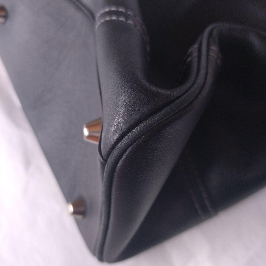 COACH☆コーチ　ハンドバッグ　牛革　ブラック　ビジネスバッグ　リクルート