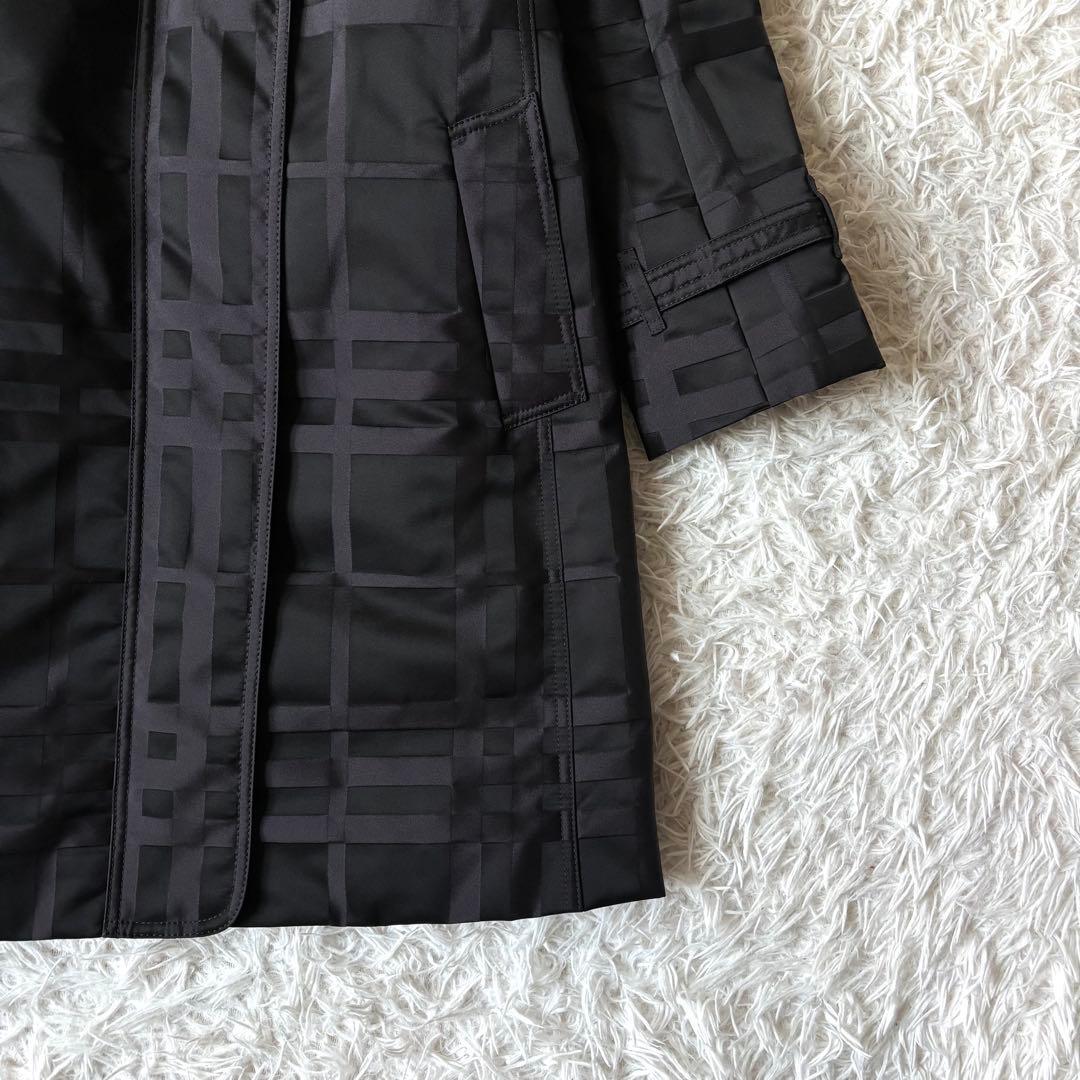 未使用級✨バーバリーロンドン トレンチコート シャドーチェック フォックスファー