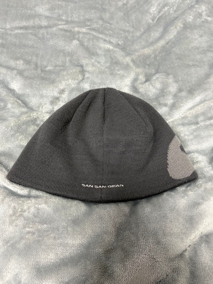 帽子 SAN SAN GEAR 24FW LOGO BEANIE \"CHARCOAL\"