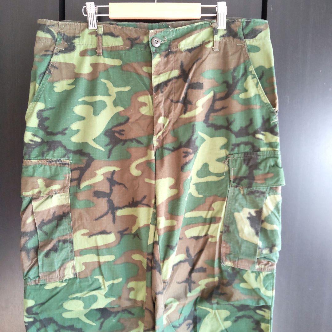 極上 実物 米軍 ジャングルファティーグパンツ グリーンリーフ68年製