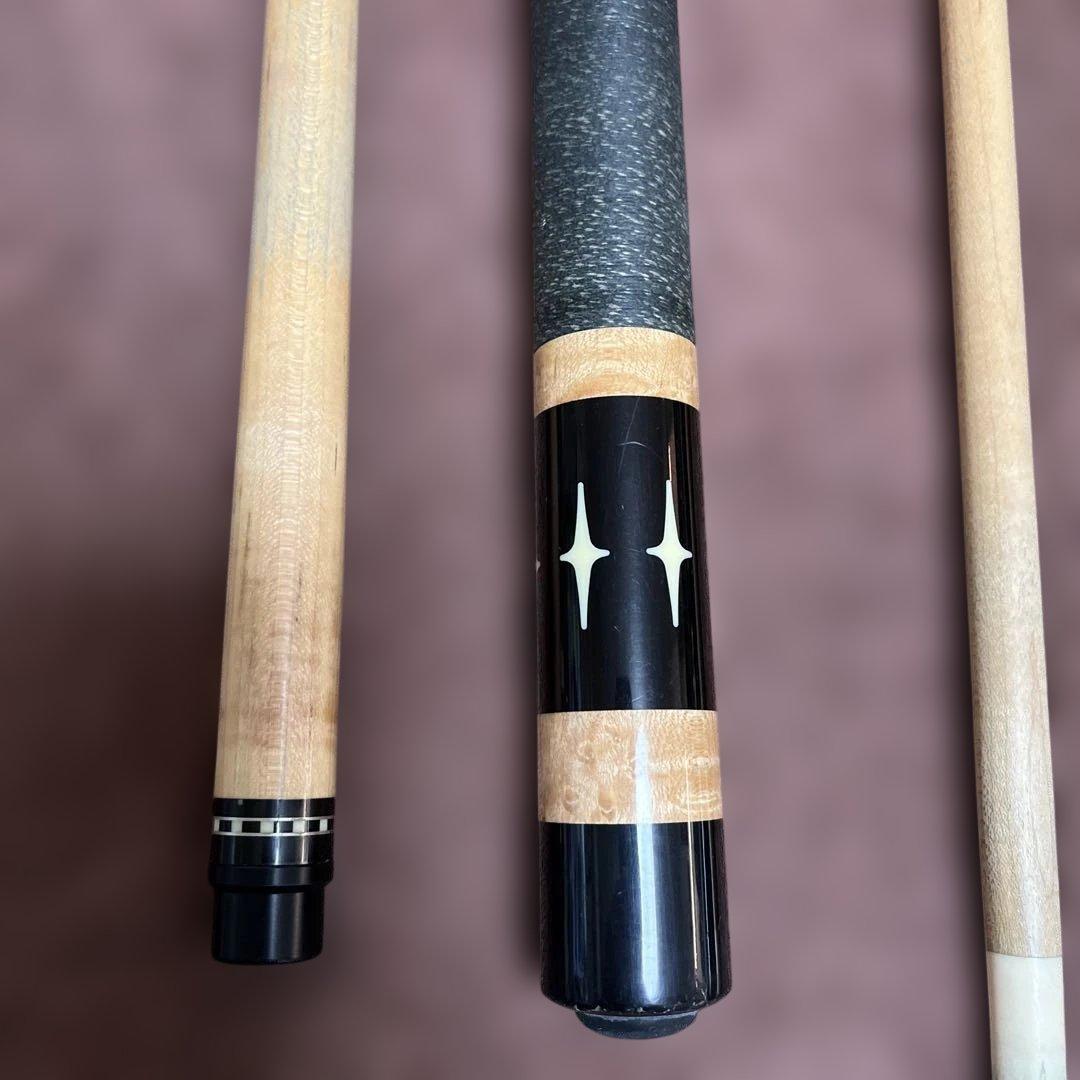 ビリヤードキュー2本 キューケース付き