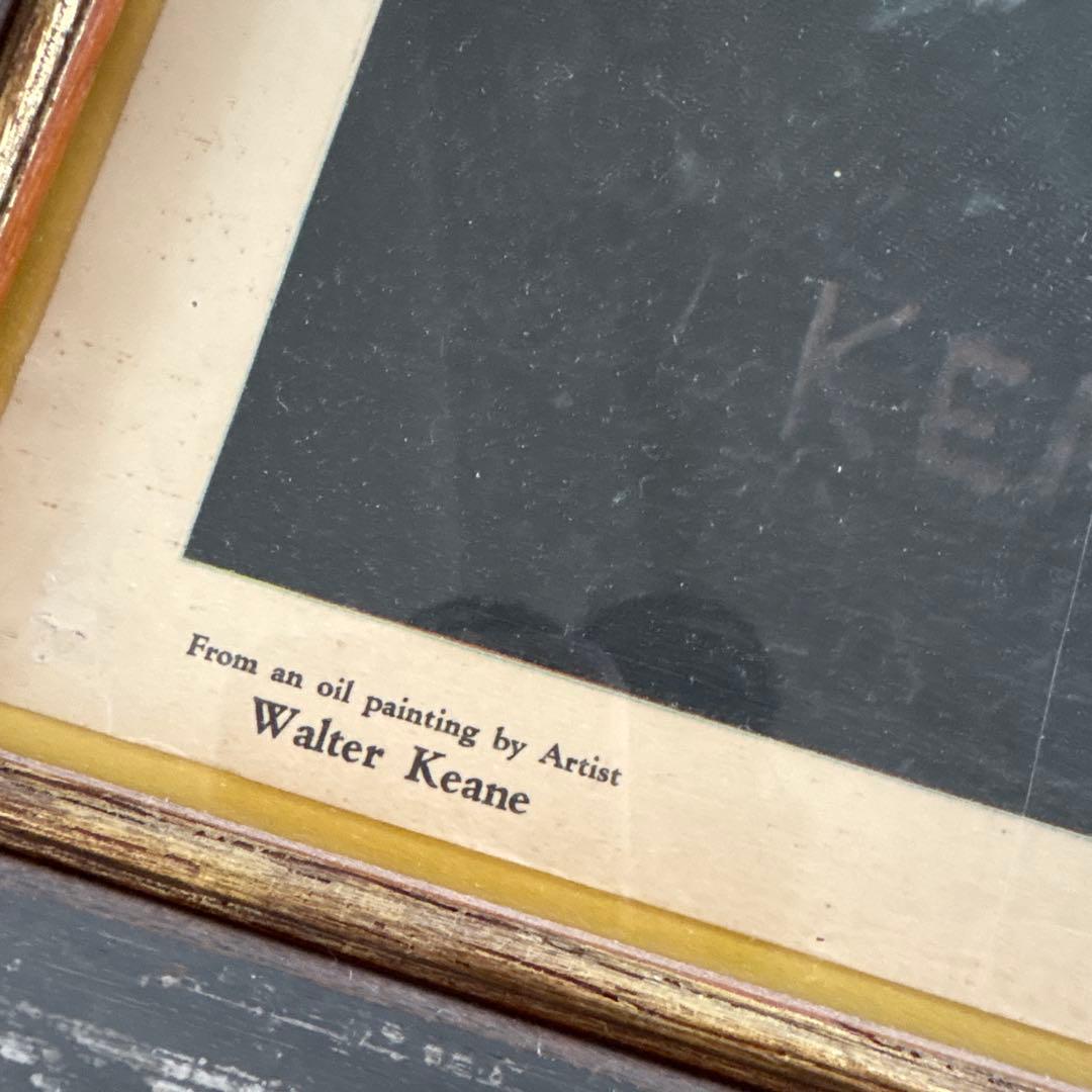 Margaret Keane 70s ヴィンテージ　ポスター 額付「ALONE」