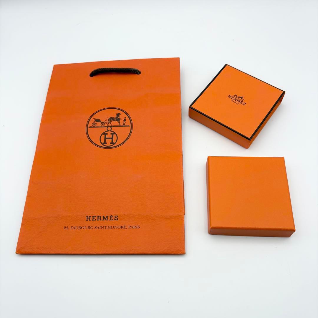 【美品】エルメス メドール スカーフリング 小 シルバー 箱ショッパー付