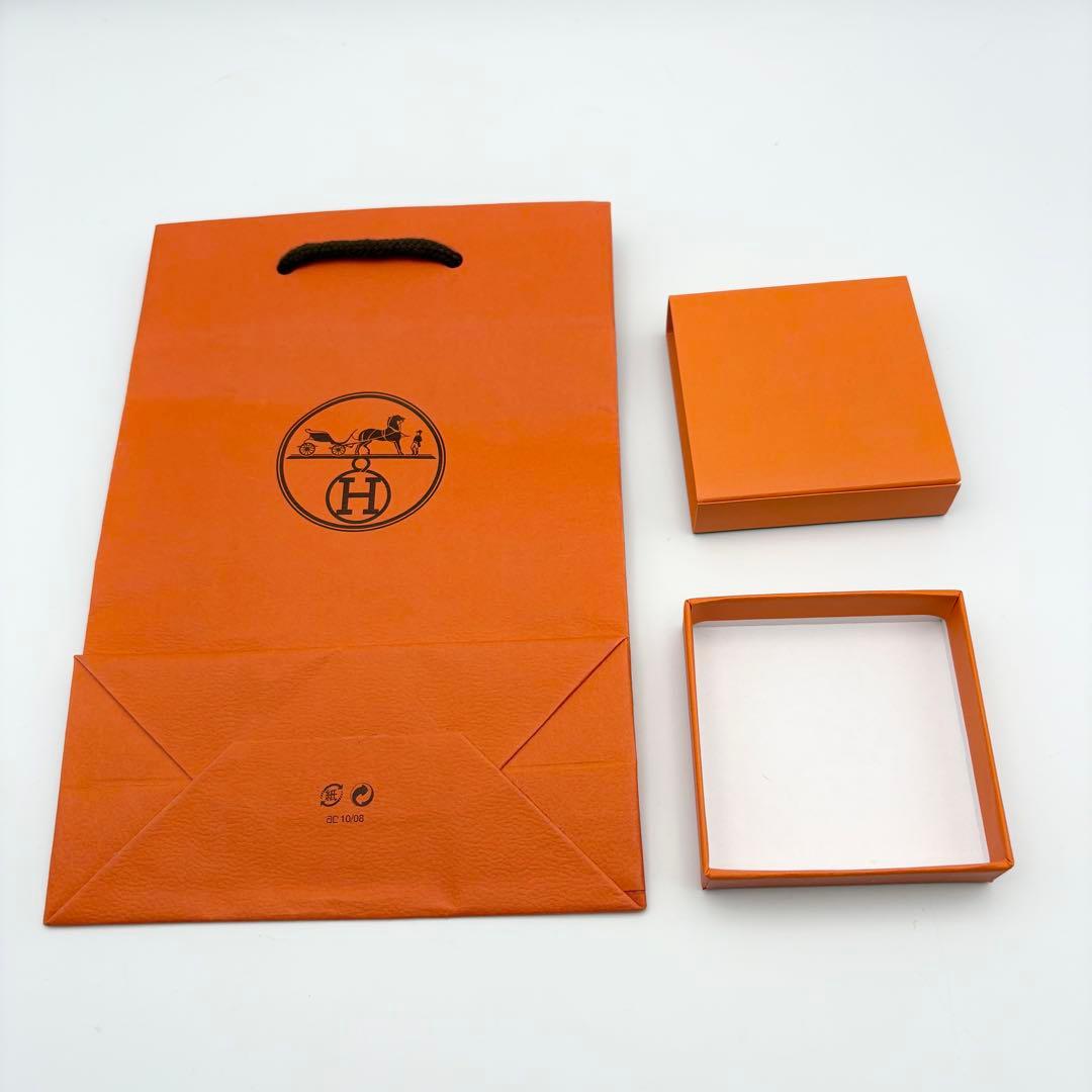 【美品】エルメス メドール スカーフリング 小 シルバー 箱ショッパー付