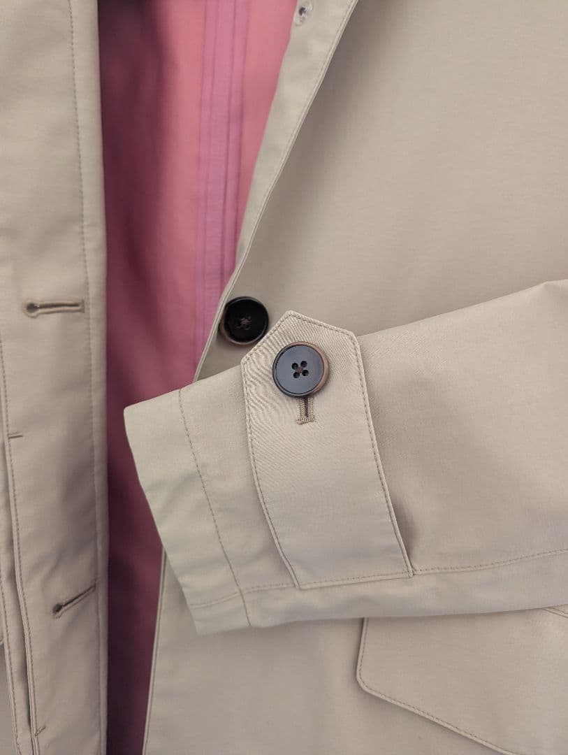 AIGLE GORE-TEXトレンチコート M ピンク裏地 ゴアテックス