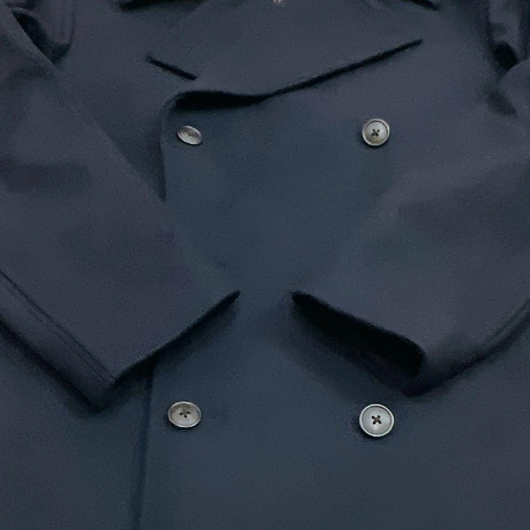 ユニクロ +J ジルサンダー ウールブレンド オーバーサイズ ピーコート M 紺