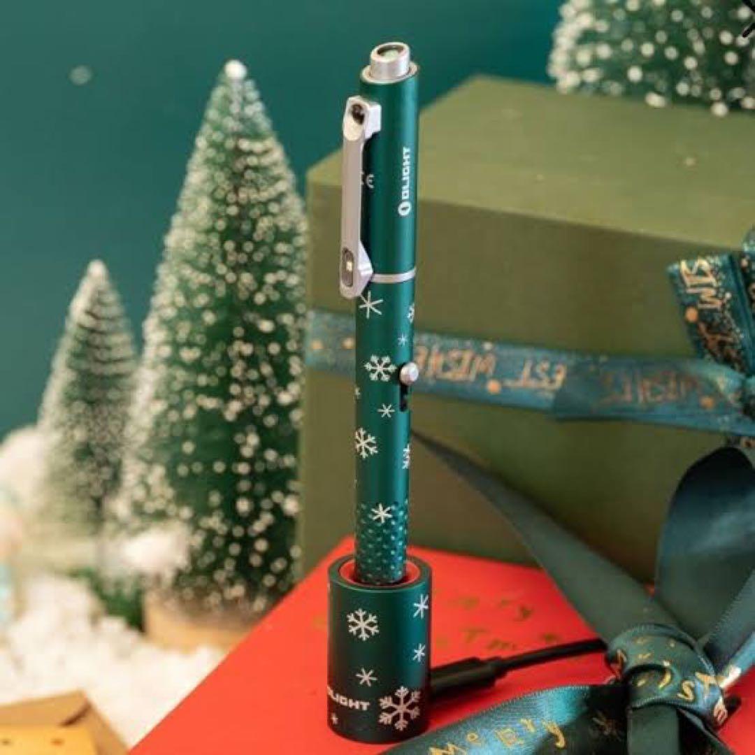 Olight Open Glow LED機能付多機能ペン スノーフレークグリーン