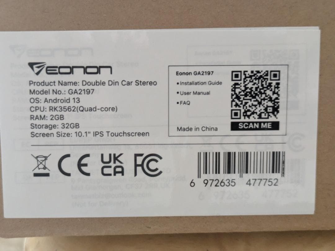 EONON GA2197 Android カーナビ bluetoothオーディオ