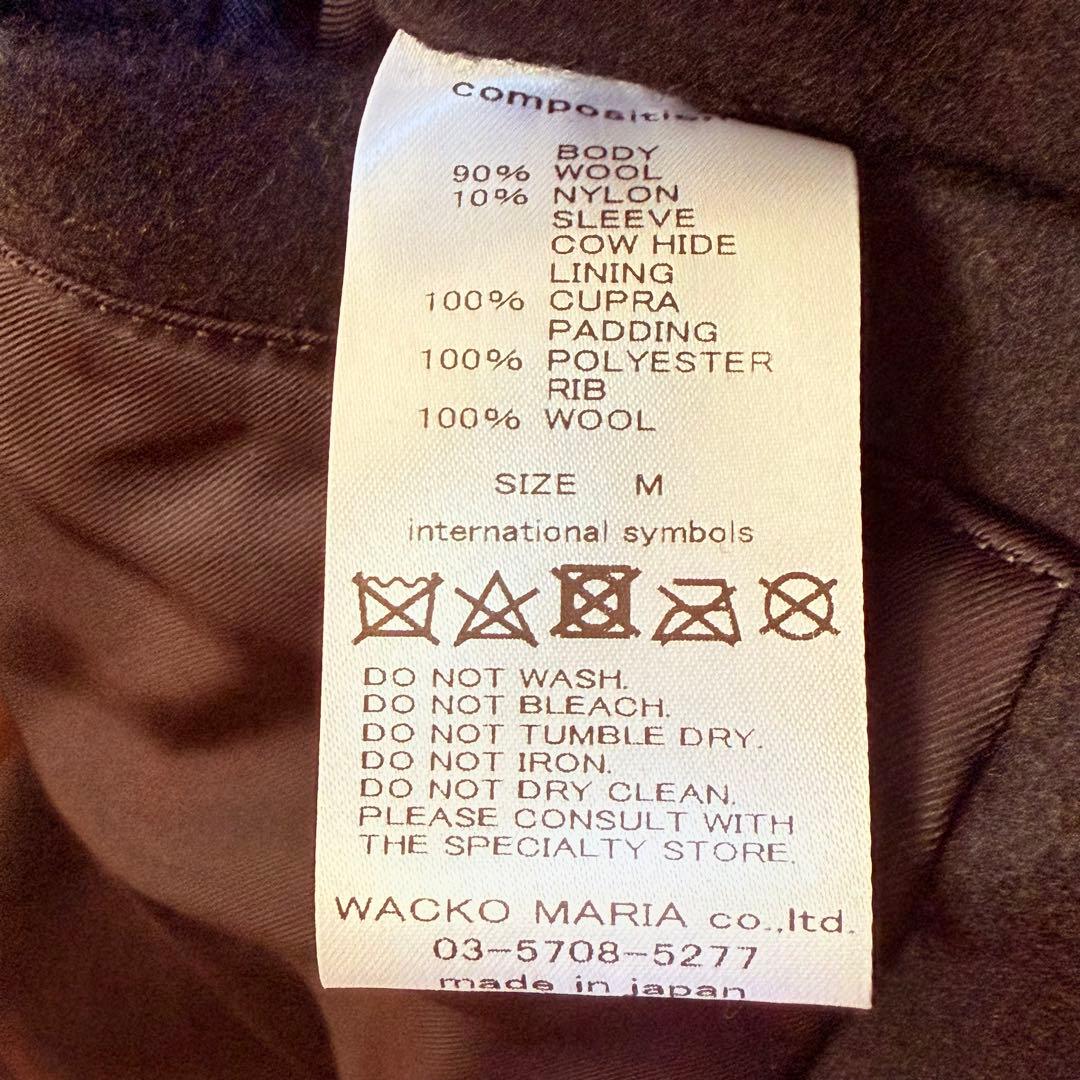 ワコマリア2024FWレザーバーシティジャケットTYPE-2WACKOMARIA