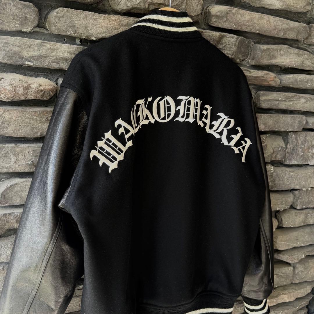 ワコマリア2024FWレザーバーシティジャケットTYPE-2WACKOMARIA