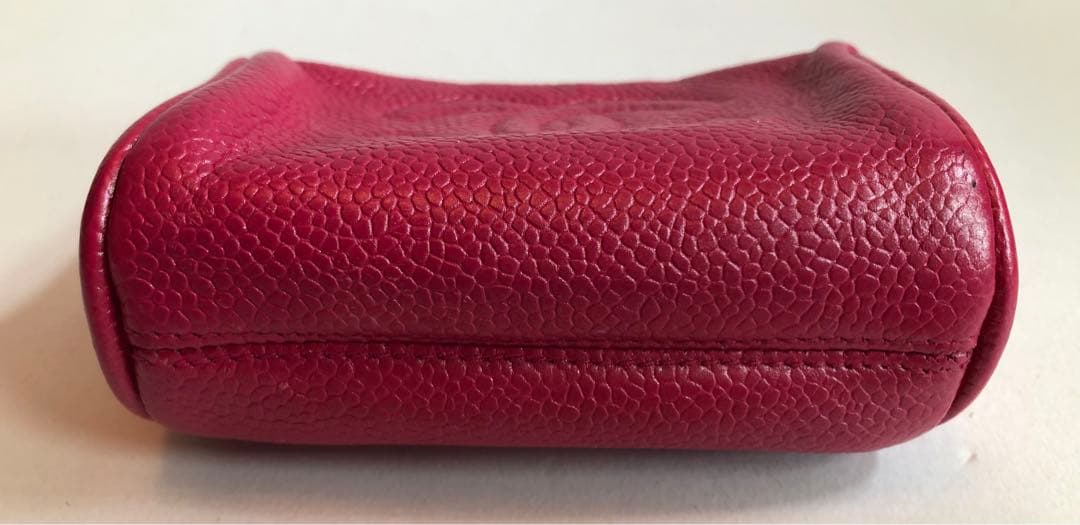 CHANEL マトラッセ　キャビアスキン ポーチ　 ピンク 財布