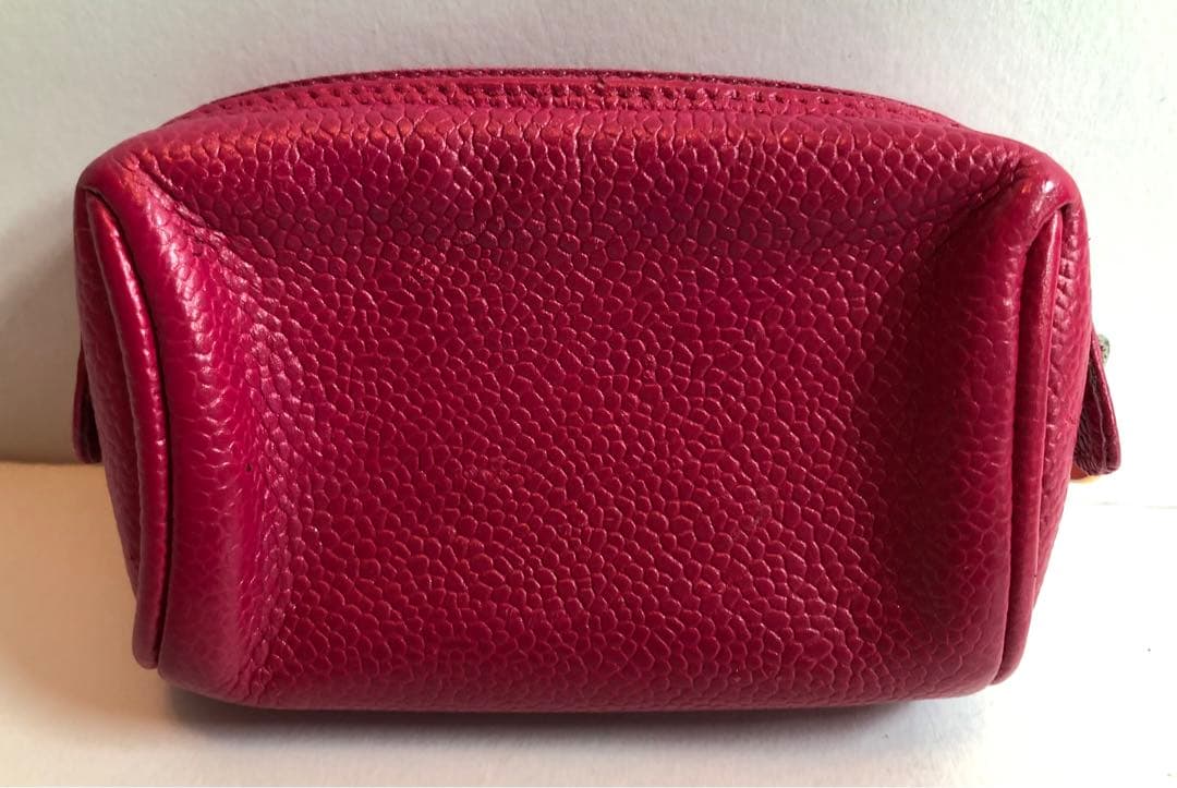 CHANEL マトラッセ　キャビアスキン ポーチ　 ピンク 財布