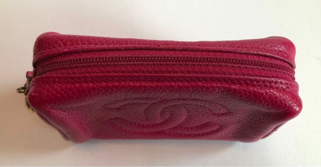 CHANEL マトラッセ　キャビアスキン ポーチ　 ピンク 財布