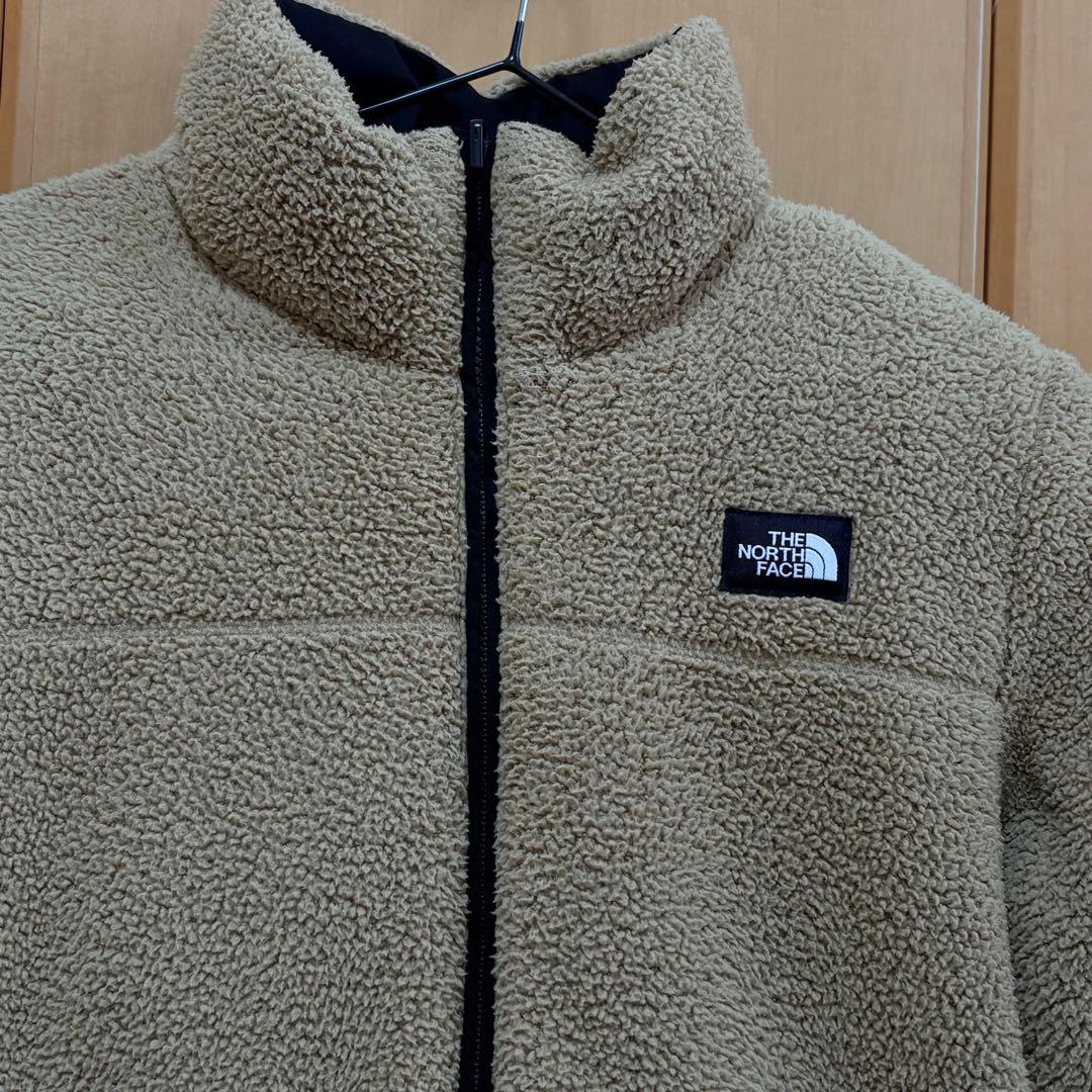 【美品】ノースフェイス　リバーシブル ダウン　黒　150 レディース　S