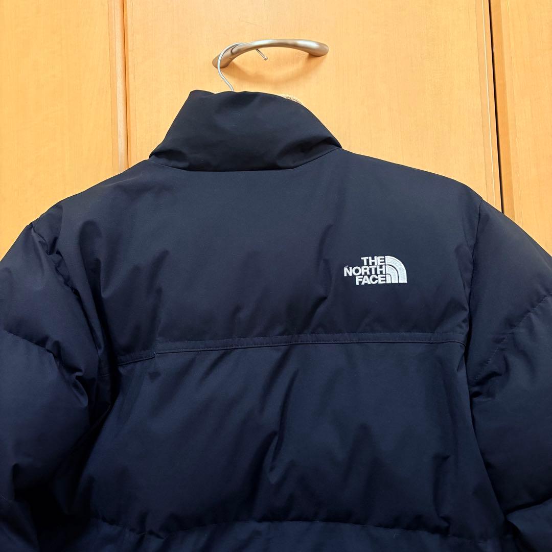 【美品】ノースフェイス　リバーシブル ダウン　黒　150 レディース　S