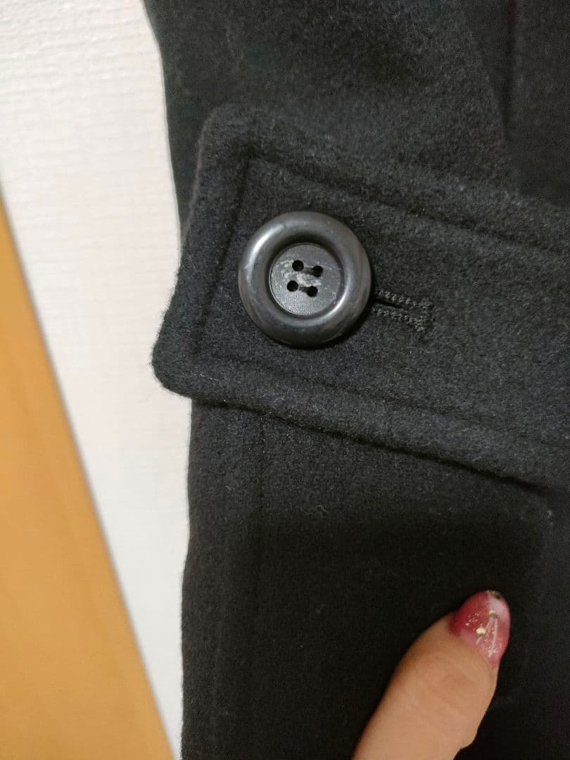 3回着用★rienda定番の大人気シンデレララインコート★Sサイズ ブラック