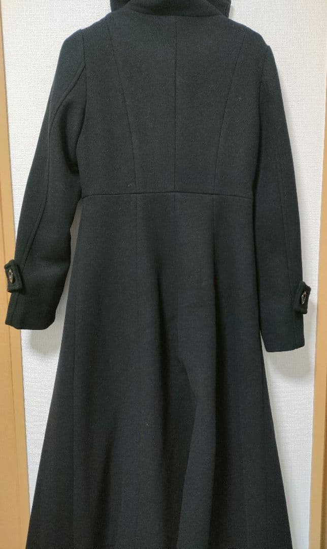 3回着用★rienda定番の大人気シンデレララインコート★Sサイズ ブラック