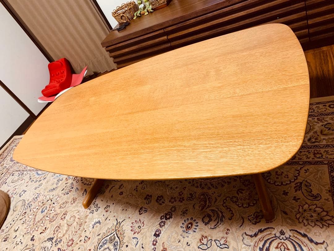 オオノ　引き取り　日進木工geppo 天然木リビングテーブル