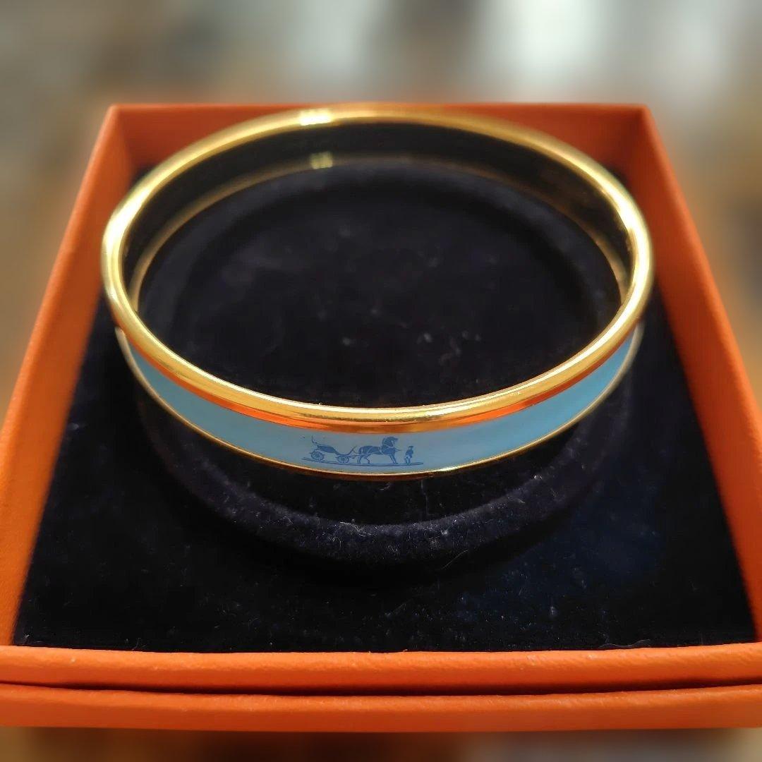 HERMES エマイユ　ブルー