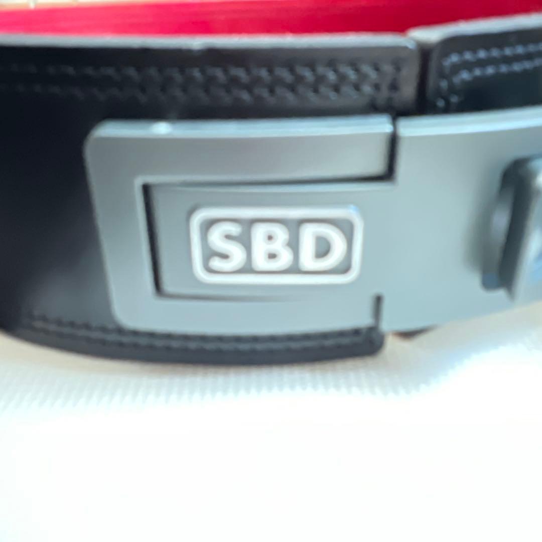 SBD パワーベルト 13mm 黒/赤 サイズM