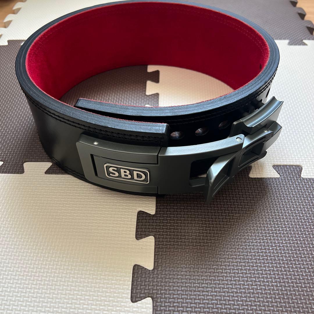 SBD パワーベルト 13mm 黒/赤 サイズM
