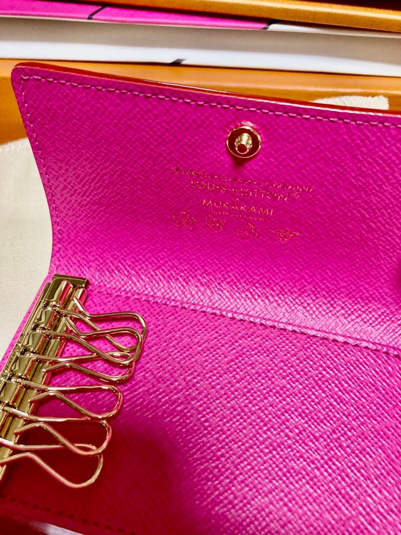 ルイヴィトン　村上隆　LV TM キーケース　ミュルティクレ　66連