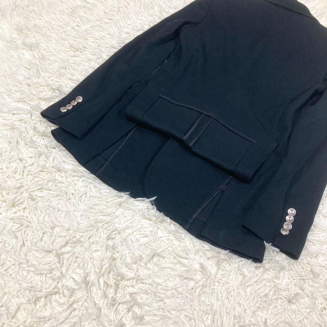 ポロラルフローレン　テーラードジャケット　PRLロゴ刺繍　エンブレム　現行　黒