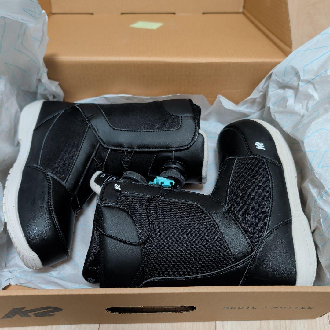 【美品/23cm】K2 BELIEF レディース スノーボードブーツ BOA 黒