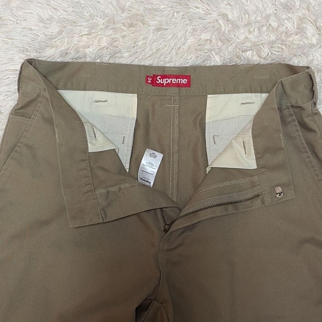 SUPREME シュプリーム ベーシック ワークパンツ ベージュ