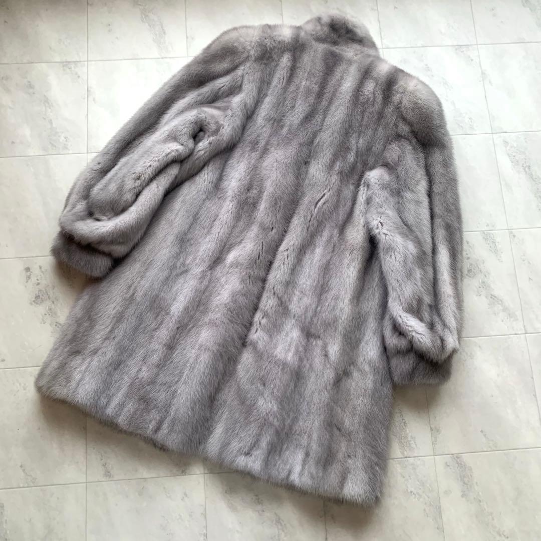 タグ付 未使用 着丈90 アメリカンファーアワード サファイアミンク コート