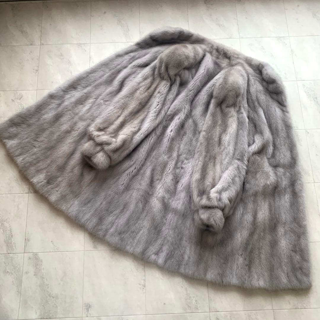 タグ付 未使用 着丈90 アメリカンファーアワード サファイアミンク コート