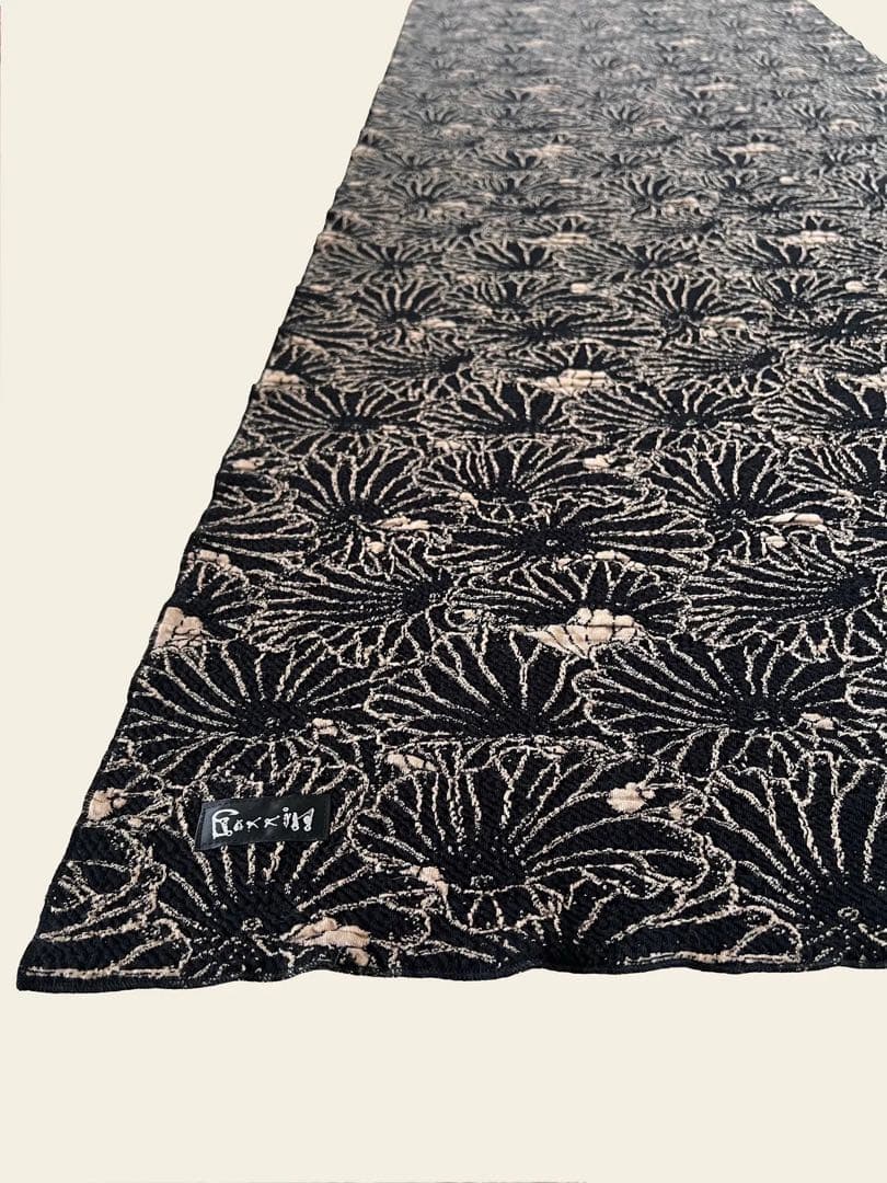 GAKKIN JACQUARD LOTUS LEAVES STOLE 新品