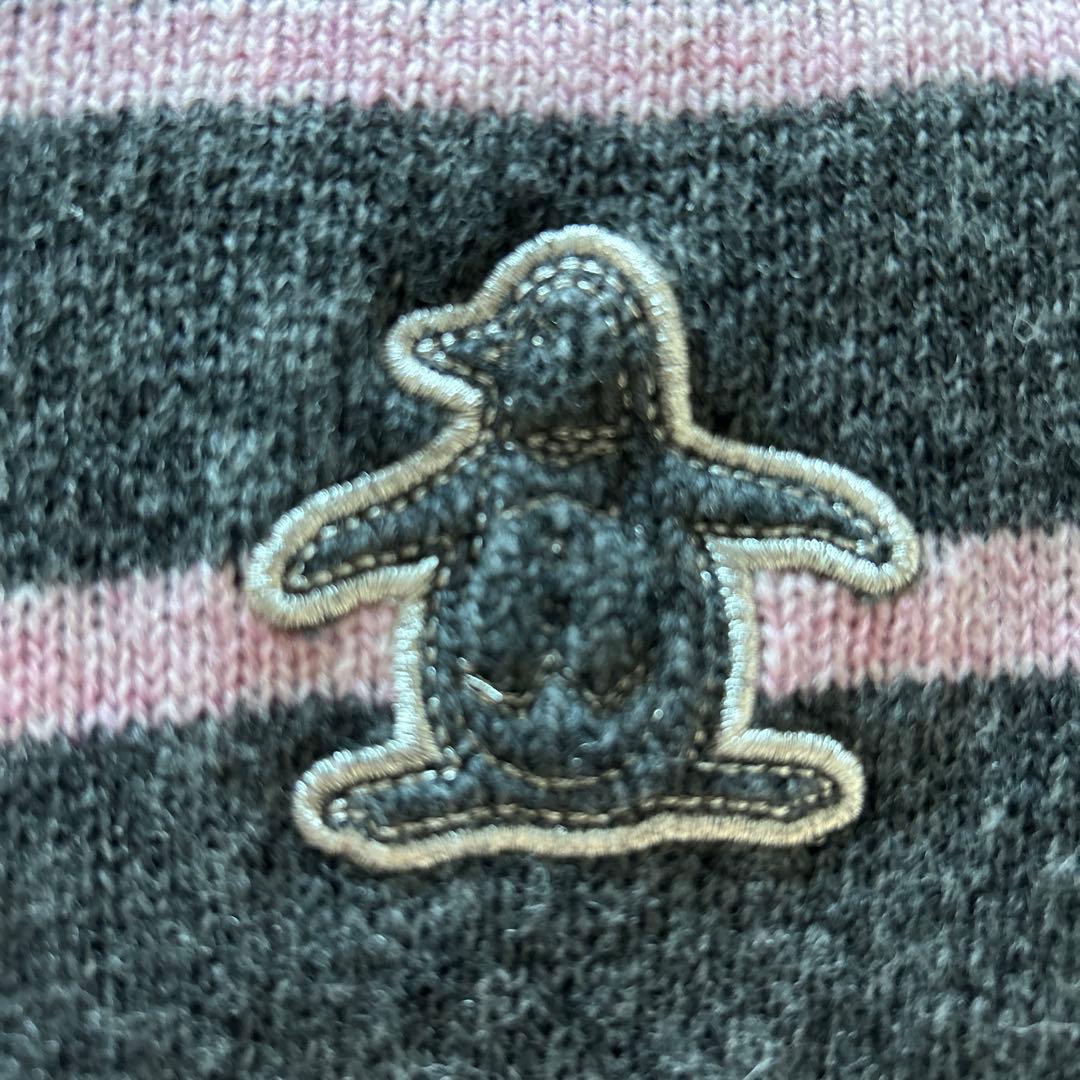 一度着用 マンシングウェア ニット ウール セーター ゴルフ スポーツ