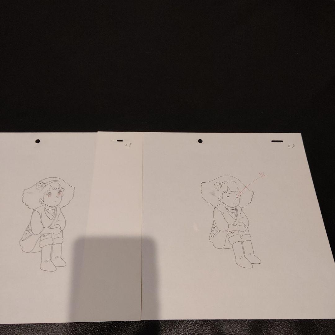 ミンキーモモ　セル画　下絵　7枚まとめて