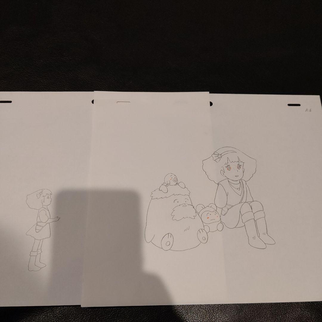 ミンキーモモ　セル画　下絵　7枚まとめて