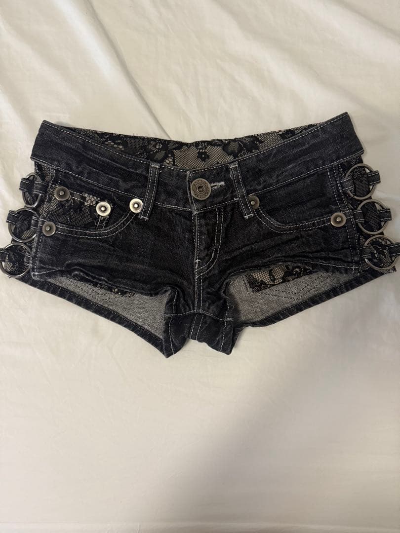 d.i.a. ブラックデニムショートパンツ レア