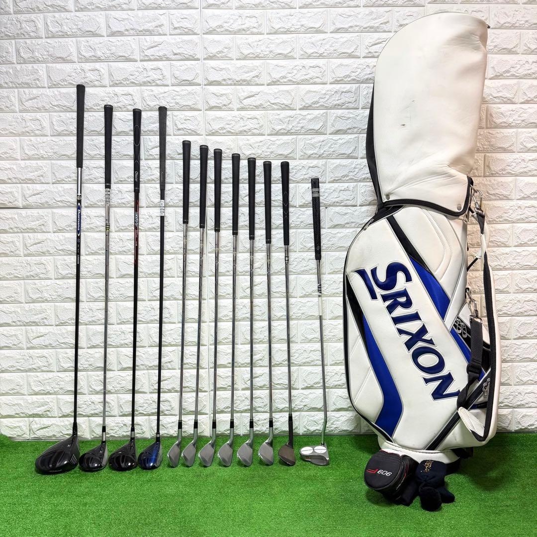 ゴルフセット　豪華　SRIXON タイトリスト　ラウンド仕様　本格派　すぐ使える