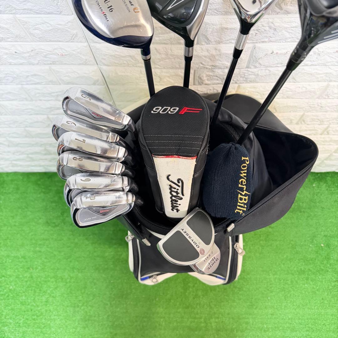 ゴルフセット　豪華　SRIXON タイトリスト　ラウンド仕様　本格派　すぐ使える