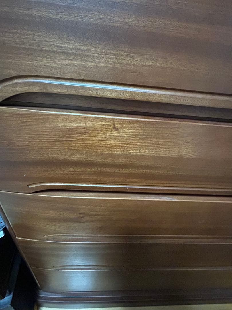 【最終値下げ】木製ブラウンチェスト タンス 7段　 縦132横105奥行45cm